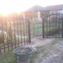 Сварные ворота и забор